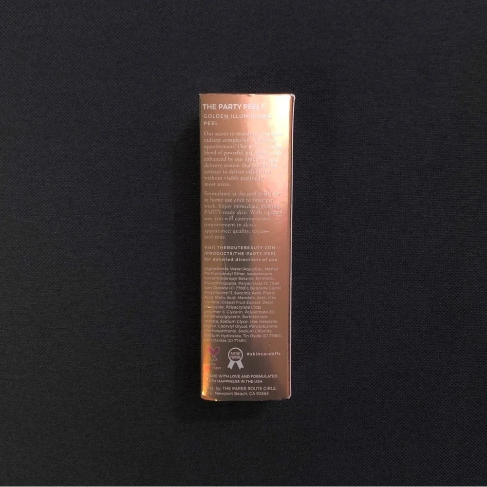 THE ROUTE The Party Peel® Golden Illuminating At Home Chemical Peel — Full Size